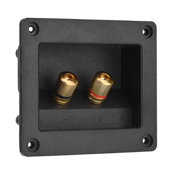 Akustiske komponenter til HiFi-højttaler 2 Kobberbindingspost Terminal Kabelstik Box Shell