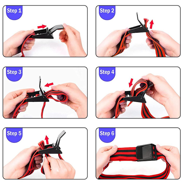 2 kpl Verenkiristysnauhat Joustava Lihaskasvu Naiset Miehet Harjoitus Tukkeutumisnauhat Jaloille Musta Punainen 90cm