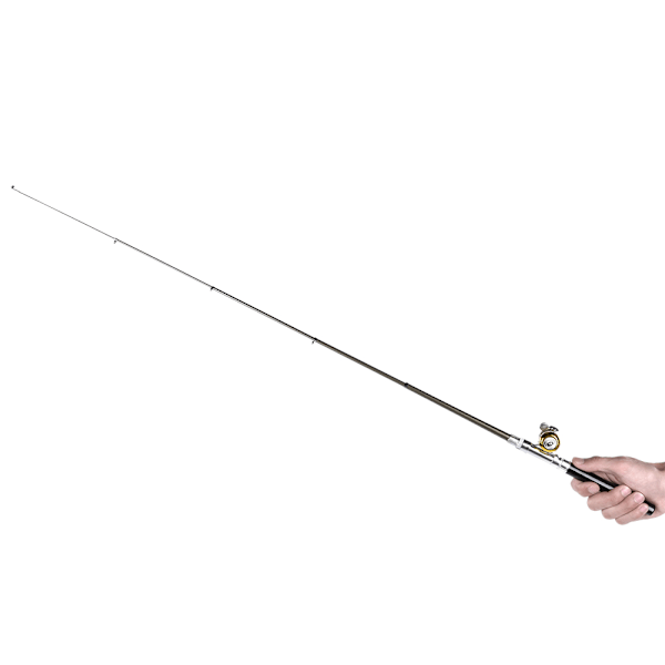 Bärbar fiskespöset i aluminiumlegering, lätt fiskeredskap