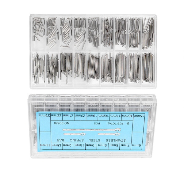 360st watch i rostfritt stål klockband Link Cotter Spring Bar Reparationssats 6-23 mm