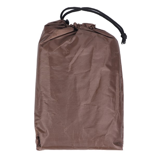 Trädgårdsvattentät UV-säker cover Förvaringsbox cover 123x62x55cm (kaffe)