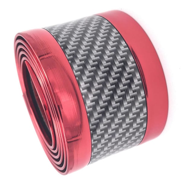 1 Meter Dörrtröskelskydd för Bil 5cm Bredd Kolfiberstil Tröskel Spark Pedal Ingångsskydd Universal Passform