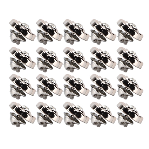 20 stk metallknapper for sying, 18 mm, gjenbrukbare, enkle å fjerne, robuste, slitesterke, rustfrie, jean-knapper for bukser, skjørt, gensere