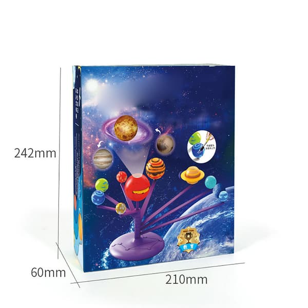 Solsystem Planetarium DIY Vetenskapskit Planetmodell STEM Leksaker Present till Barn Tonåringar