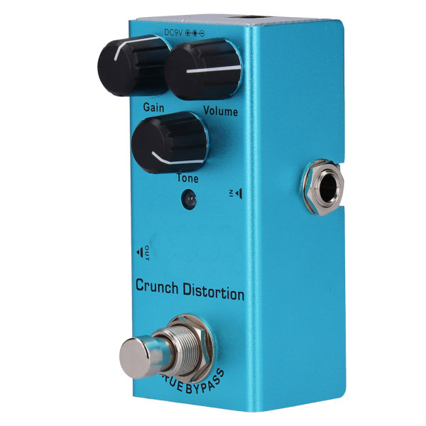 Elektrisk gitareffektpedal Crunch Distortion Mini True Bypass Aluminiumslegering DC 9V JDF-3