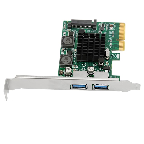 PCIe til USB3.1 udvidelseskort 2 porte 10 Gbps 15Pin SATA strøm USB 3.1 udvidelseskort til pc-bundkort