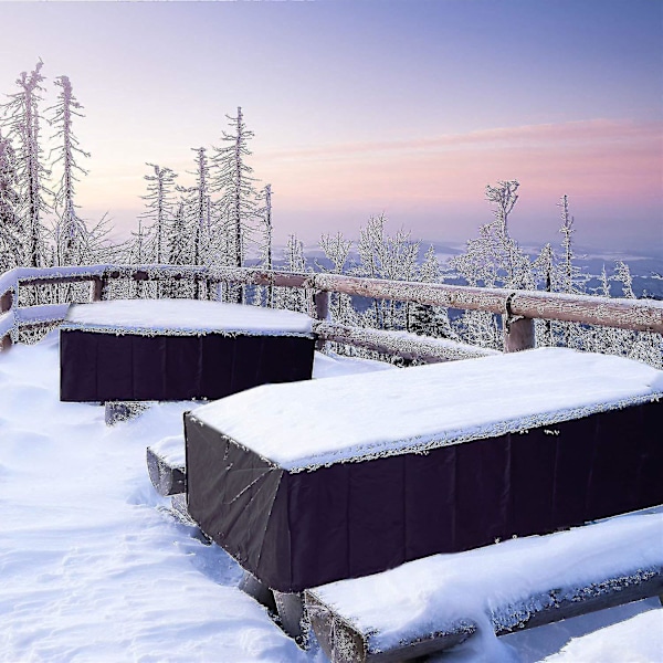 Vandafvisende Udendørs Terrasse Møbelbetræk til Stole (Sort, 120x60x90cm)