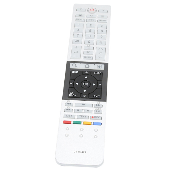 Universal ersättningsfjärrkontroll kompatibel för Toshiba CT 90430 CT 90429 CT 90427 CT 90428 CT 90444 4K UHD TV-apparater