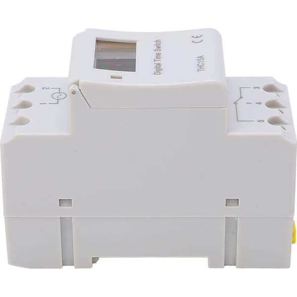 Programmerbar Ugentlig LCD Digital Timerkontakt DIN-skinne AC220-240V 16A