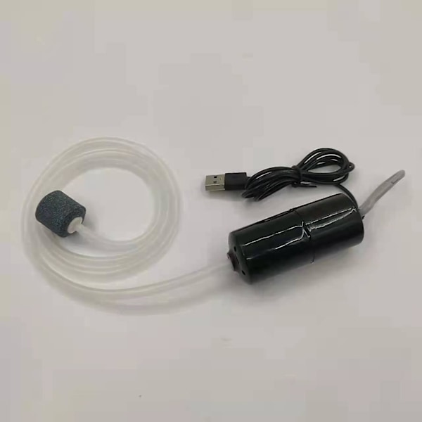 USB-akvaarioilmapumppu ilmakivitorvella - Pieni ja tehokas happipumppu akvaarioon ja ulkoilmakalastukseen