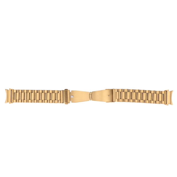 Urrem i rustfrit stål kompatibel med Galaxy 4 Quick Release Solid Metal Urudskiftningsrem Guld