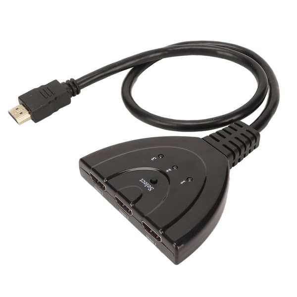 3-ports HD Multimedia Interface Switcher 3 ind 1 ud 3D 1080p HD Multimedia Interface Splitter til HDTV DVD til PS3 til PS4