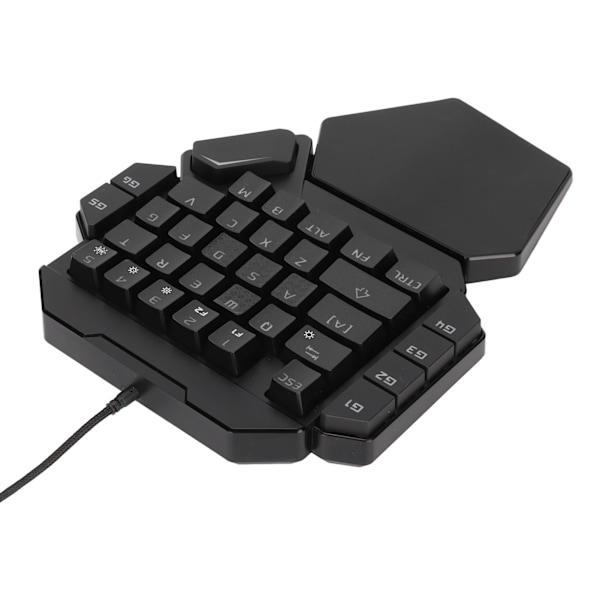 Enhands tangentbord med en hand 35 tangenter Noggrann känslig kontroll 6 programmerbara tangenter Ergonomisk design Halvt tangentbord