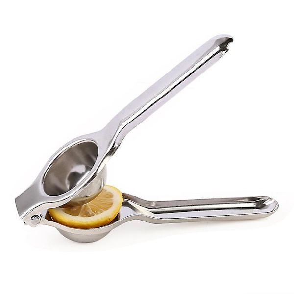 Stor Ultra Holdbar Manuel Citronpresser 2 Dele Premium Rustfrit Stål Bred Stærk Design