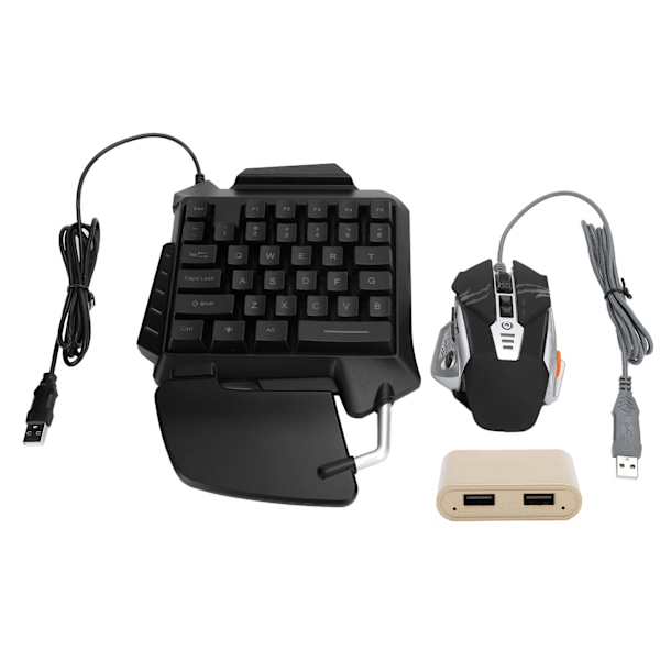3 stk. perifer utstyrt kablet tastatur mus konverter utstyr USB universal for Android, for IOS