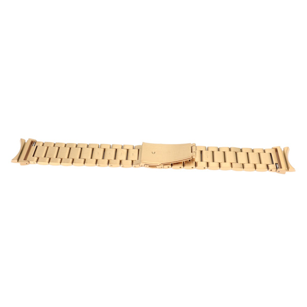 Urrem i rustfrit stål kompatibel med Galaxy 4 Quick Release Solid Metal Urudskiftningsrem Guld