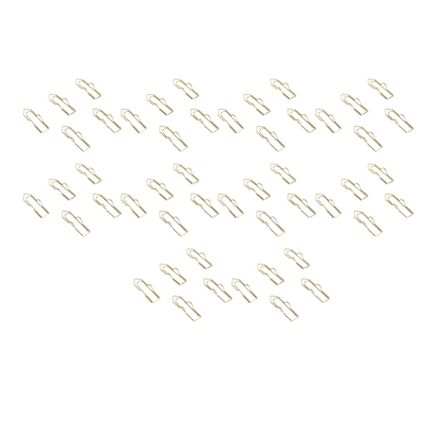 50 stk. Pen Clips Multifunktionel galvanisering Sød form metal penneholdere til Notebook Journals Udklipsholder billeder