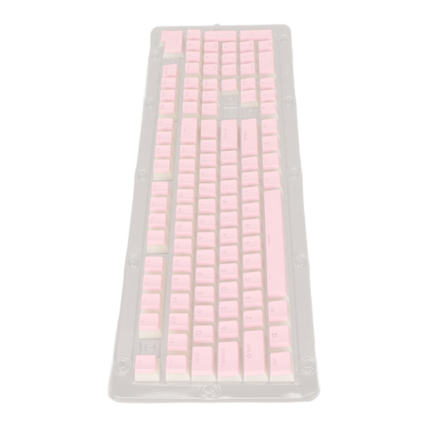 PBT Tangentbord Hög Låg Layout Dubbellager 2 Färg 108 Tangenter Mekaniska tangentbord för 61 87 104 108 Tangentbord Rosa
