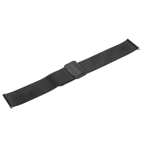 Universal stål armbåndsurrem armbånd i metallnettvevd klokkestropp for Amazfit GTS WatchBlack