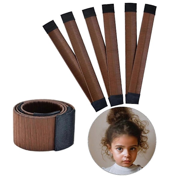 6 stk. Hårknute Maker, Hårknute Maker for Kvinner DIY Jenter Fransk Hårknute Snap Roll Knuteverktøy Twist Donut Knutefrisyre - Hårknute Maker for Langt Hår