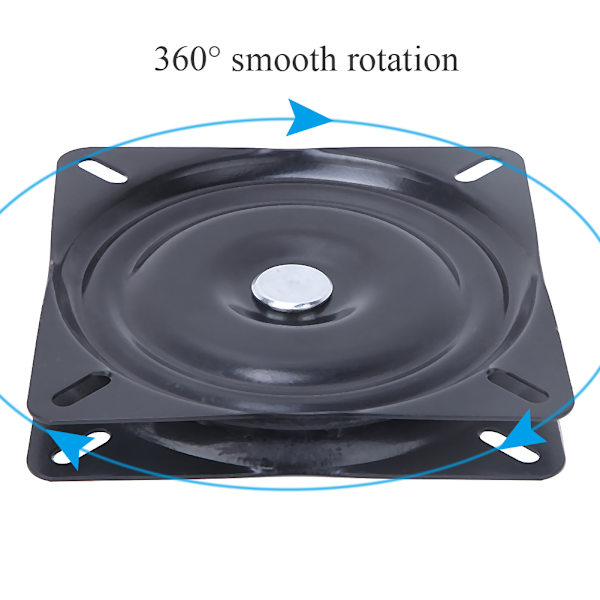 Svart metall jern platespiller kontorrekvisita roterende displaybase 150 x 2mm for håndverk