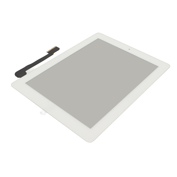 Pekskärmspanel Vit Enkel installation Härdat glas Känslig LCD-pekplatta Skärmpanel för IOS-surfplatta 3 4