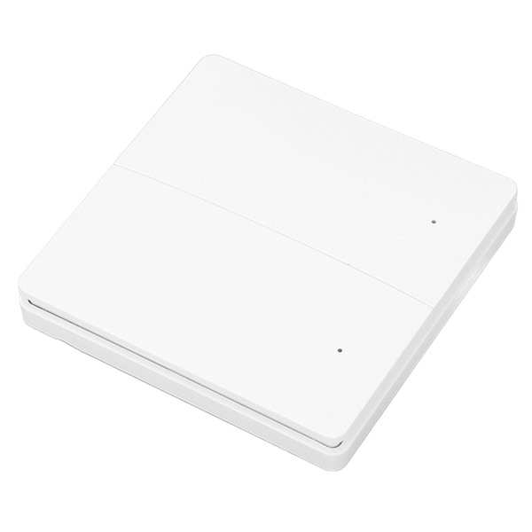 2-knaps WiFi-afbryder til ZigBee APP-kontrol, selvdrevet trådløs lysafbryder til boligbelysningssystem