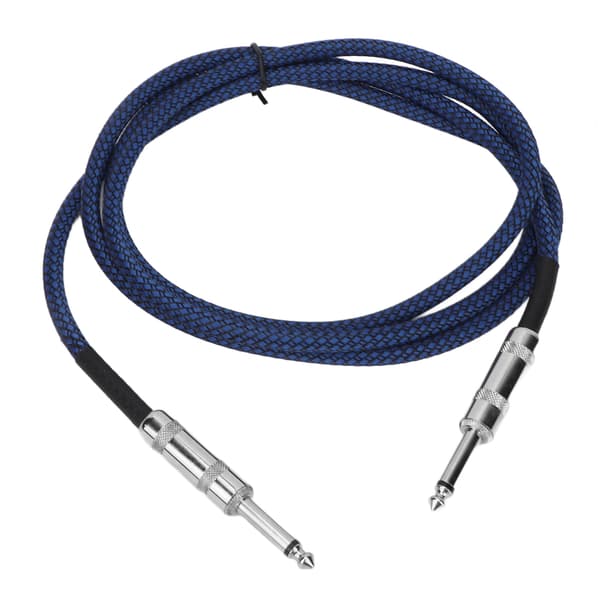 1/4 tums kabel gitarrkabel bas brusreducering flätskärmning 6,35 mm instrumentkabel för elgitarrförstärkare 3m/9,8ft