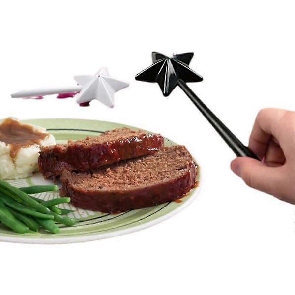 Salt og peber shaker tryllestave, salt og peber tryllestav shakere, sort og hvid og pink, stjerne tryllestav salt