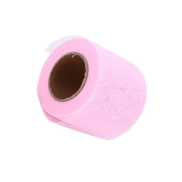 Tyllrulle Symphony Spider Messy Web Tyllrulle DIY Rosett Huvudbonad Material Band Rosa