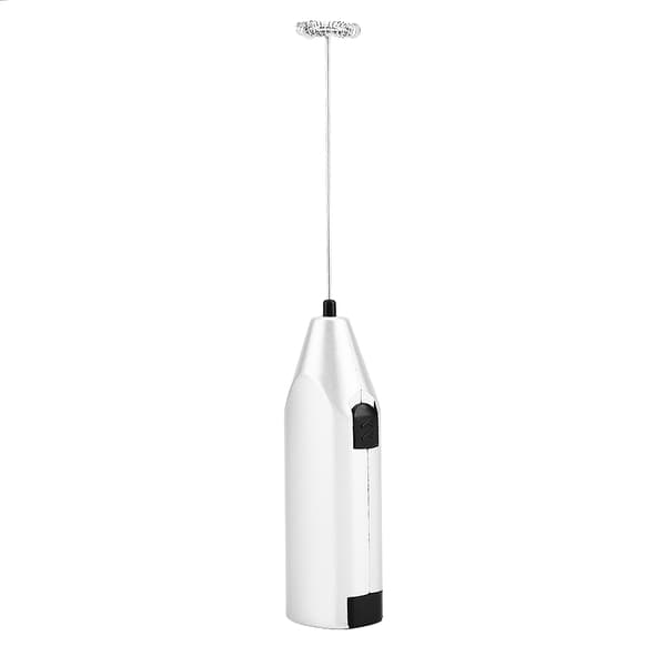 Håndholdt melkeskummer elektrisk skummaskin for kaffe, latte, egg, drikkeblander (sølv)
