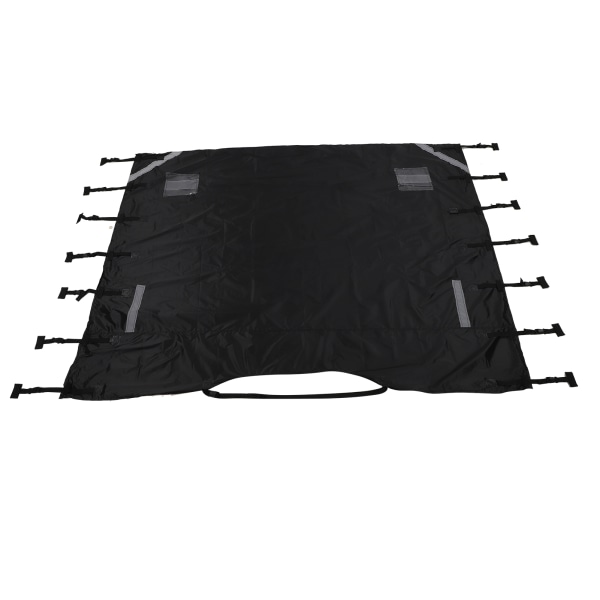 Universal Black Oxford Cloth Caravan Front Towing Cover Protector Shield med LED-lys