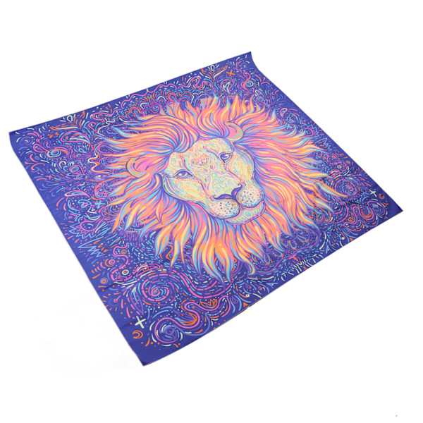 Blacklight Tapestry Dyrestil Myk hudvennlig Glødende i mørk UV-reaktiv billedvev for soveromsfest Kontor Dyrestil 200x150cm/78.7x59.1in