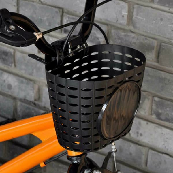 Børn Cykel Tyk Plastik Front Hængende Kurv Opbevaringstaske Tilbehør Sort