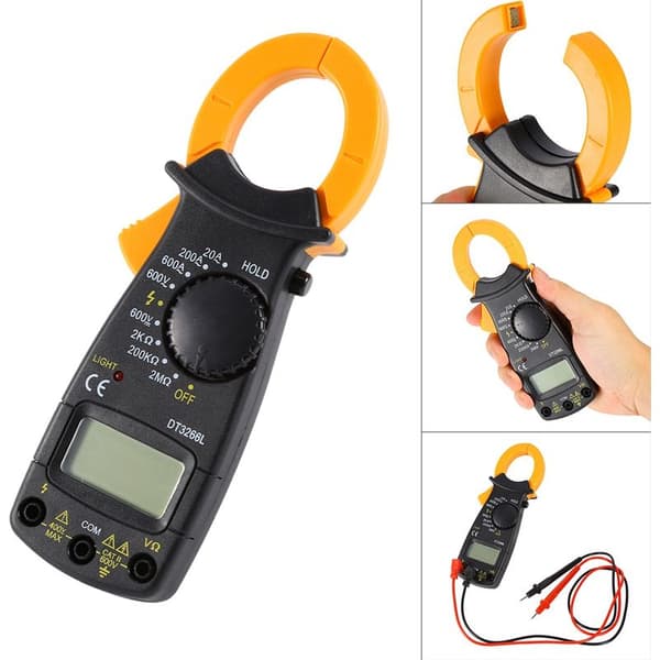 DT-3266L digitaalinen pihtimittari yleismittari 600A AC/DC-virta volttimittari ampeerimittari pihtimittari