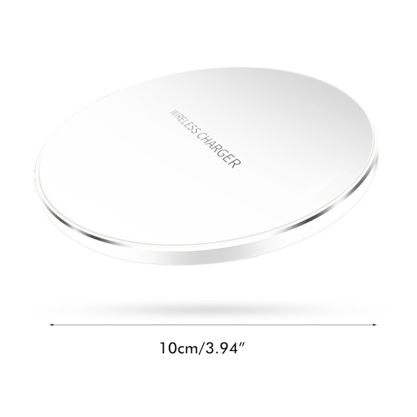 Trådløs lader 7.5W Hurtig trådløs ladeplate Kompatibel for iPhone 8