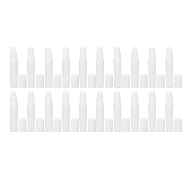 20st Mini Sprayflaska 5ml Vit ABS Fine Mist Återfyllbar tom Sprayflaska för parfym