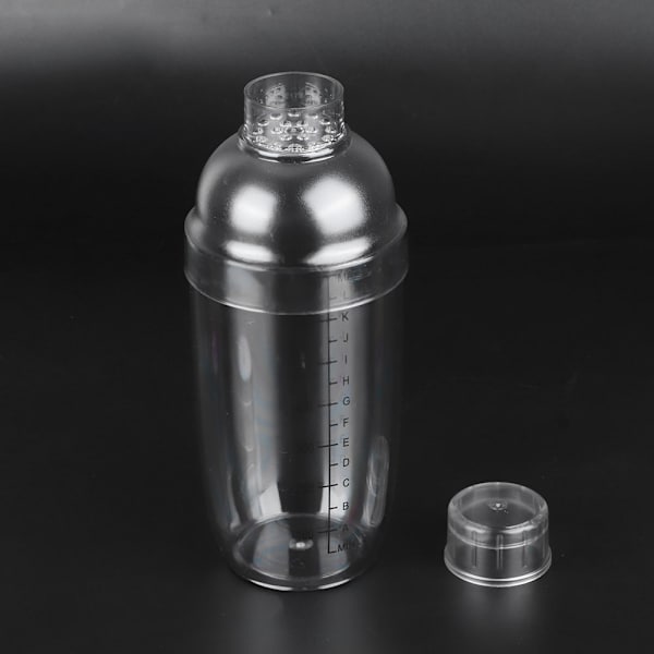 PC Cocktailshaker med skala Mælketekande Juicer Vinkop i plast til hjemmet Bar Butik 700ml