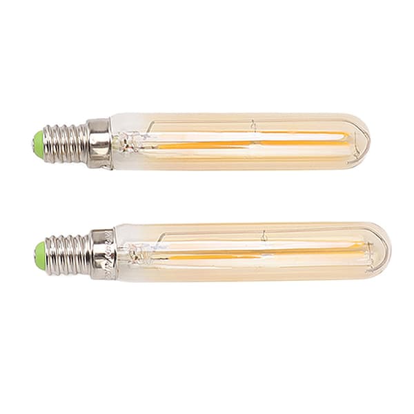 2 stk. LED-rørpære 4W E14 2300K rørformede lyspærer T20x120 220-240V til belysning