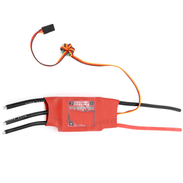 Punainen tiili 200A harjaton ESC elektroninen nopeudensäädin 5V/5A BEC RC-lennokkeille/FPV-lennokkeille