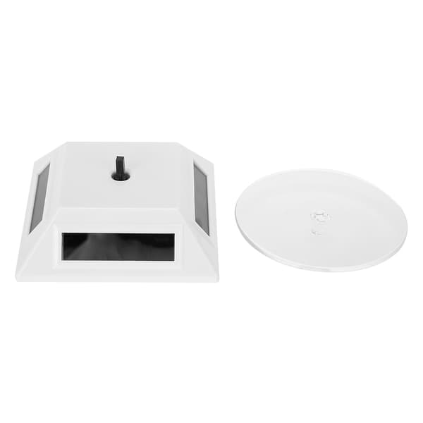 Solar Showcase 360 Grader Drejelig Smykke Organizer Display Stand (Hvid)