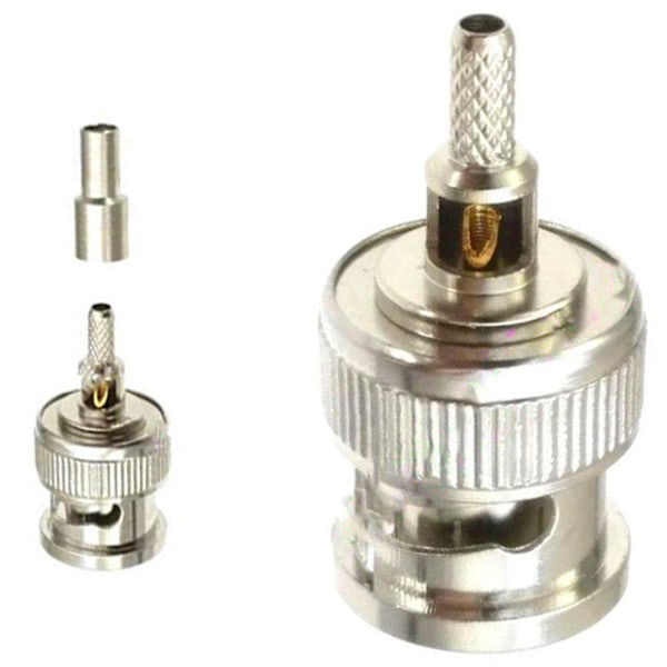 10 st BNC Hane Kontakt Fönster Rak Krymp för RG174 RG316 RG179 Kabel ADAPTER 50 Ohm-B10