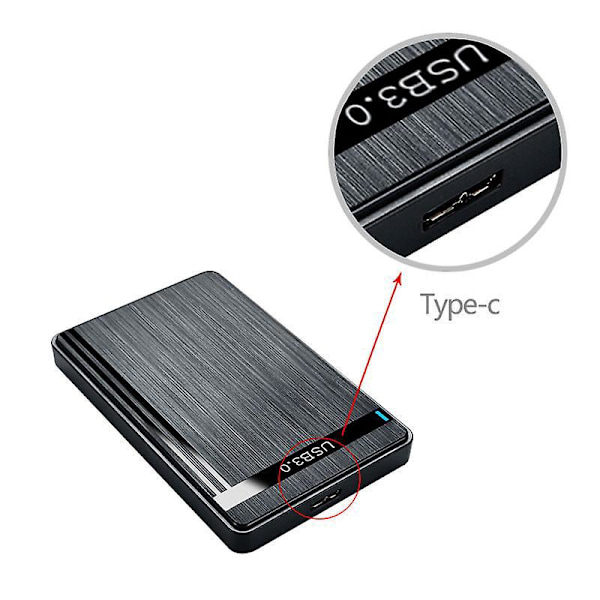 Ulkoinen kiintolevykuori 2,5 tuuman HDD SSD:lle 7mm 9,5mm USB Type C 5Gbps UASP SATA I II III yhteensopiva Samsung WD:n kanssa