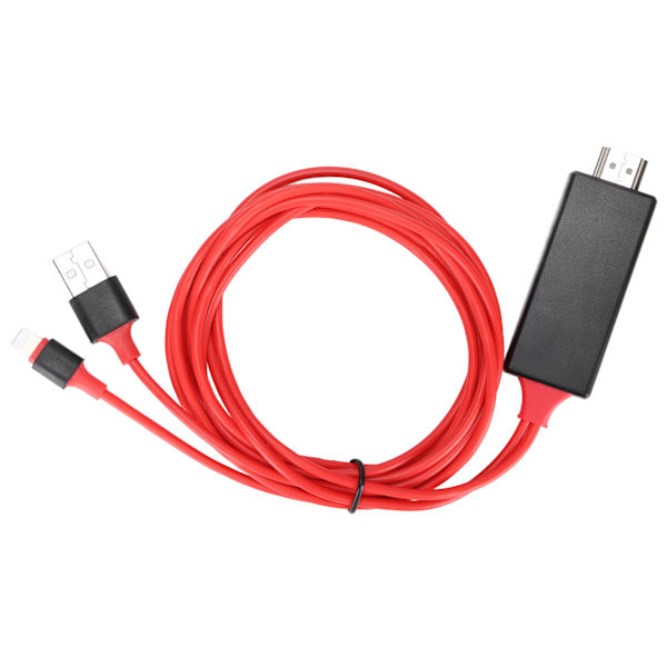 1080P-monitorikaapeli High Definition Multimedia Interface -kaapeliliittimelle AV-videoääniadapteri 2 m IPhone 12 -sarjalle