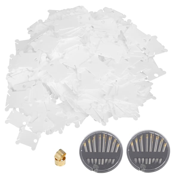 400 stk. korssting viklingsbrett plasttrådviklerplate DIY sytilbehør