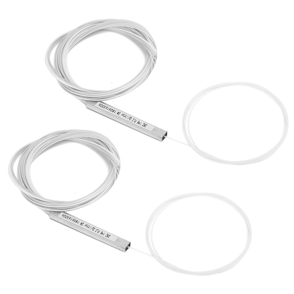 2 stk PLC-splitter, bar fiber uten kontakt, enkeltmodus, strømstyring, datamaskintilbehør (1 x 8)