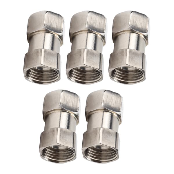 5 STK Rørleggerfittings Rustfritt Stål Innvendig Gjenge Røradapterfittings for Dusj Vannvarmer G3/4