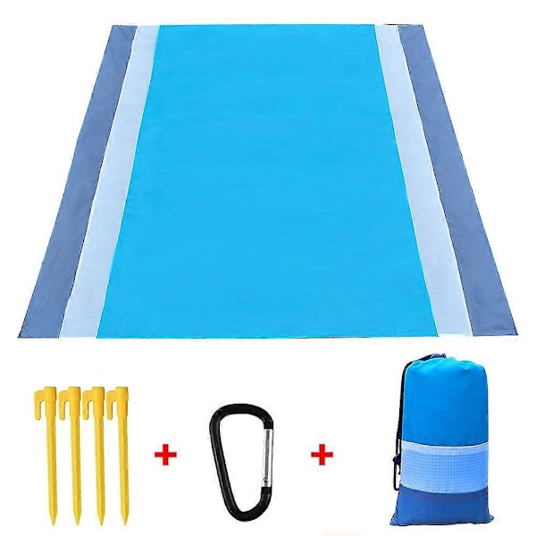Ulkoilumatto Camping Vedenpitävä Hiekankestävä Rantapeitto Kannettava Taitettava Polyesteri Piknikmatto 140cm/210cm 4 Väriä -SZCN 140x200cm B
