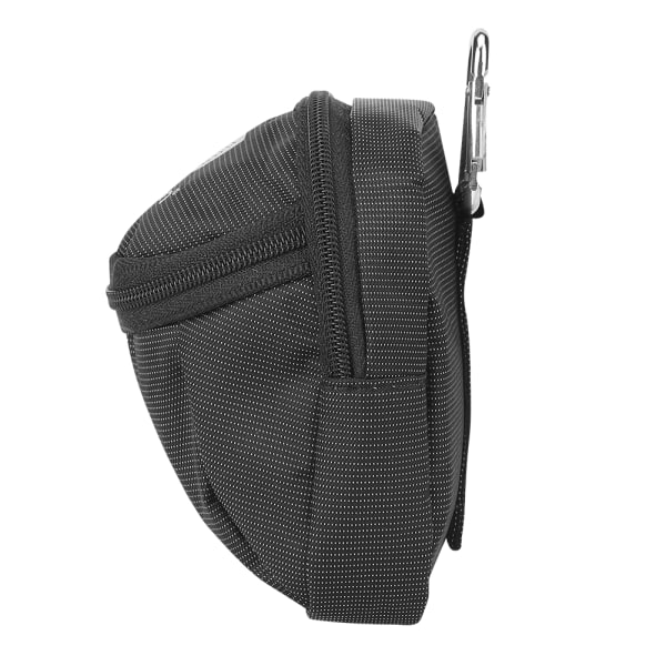 Bærbar lille polyester golfboldtaske taljepakke tilbehør med nøglering sort