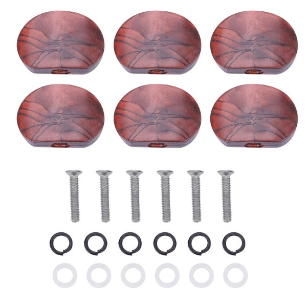 6 STK/ Sett Tuning Pegs Maskinhoder Akrylknapper for gitar(#5)